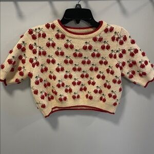Cider Cherry Crop Sweater